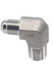 Load image into Gallery viewer, JIC Male to NPT Male Pipe 90 ° Elbow Stainless Steel 304