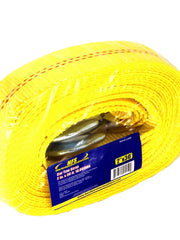 Load image into Gallery viewer, 4.5 Ton 2 Inch x 30 Ft. Polyester Tow Strap Rope 2 Hooks 9000lb Towing Recovery