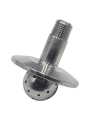 Load image into Gallery viewer, 1.5" Tri Clamp Flat Lid w/ 1/4" MNPT 1" Spray Ball 304 Stainless Steel