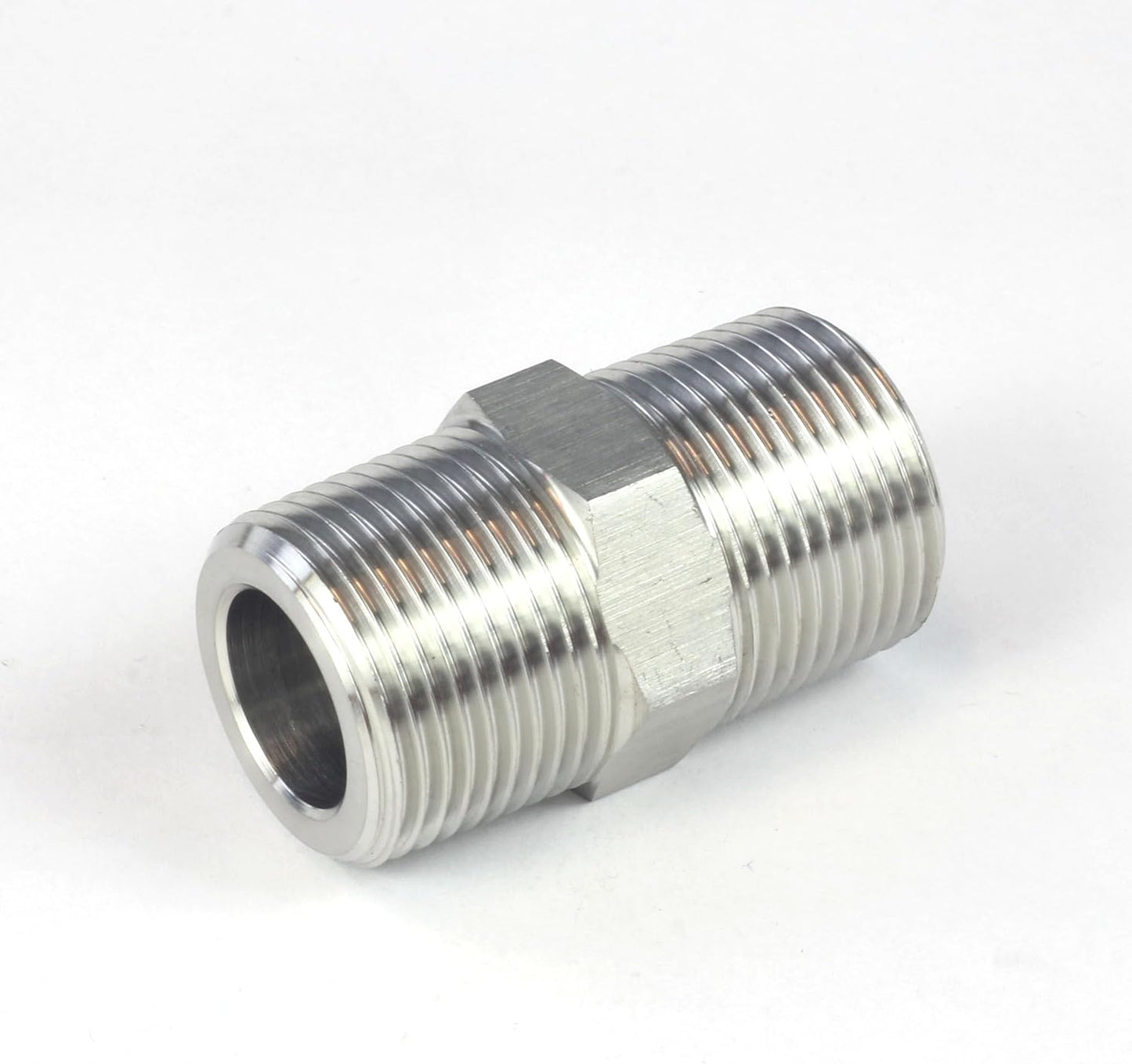 10PCS 1/2" NPT Male Threaded Hex Nipple Adapter Stainless Steel 304