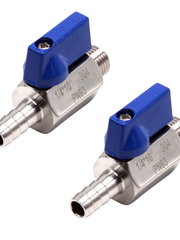 Load image into Gallery viewer, 2PCS Ball Valve 1/4" male NPT to Barb 3/8"(OD: 8.5MM) Stainless Steel 304