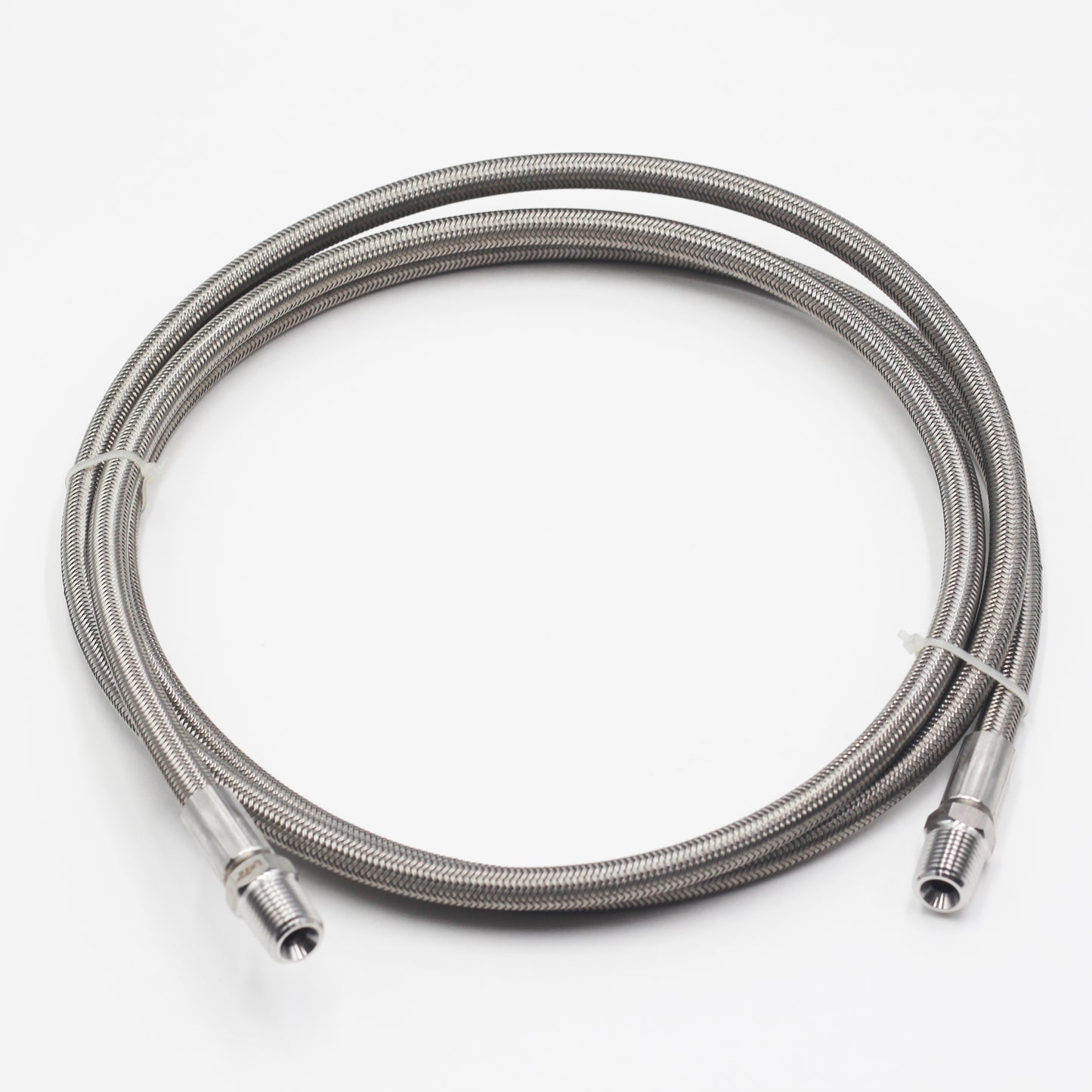 1/2'' Male NPT Stainless Braided Hoses, w/ PTFE Liner, - 1500PSI