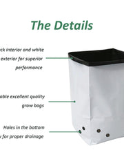 Load image into Gallery viewer, Black & White Grow Bags Planters Panda Film