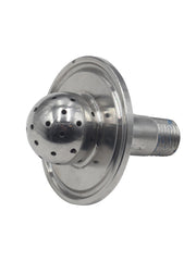 Load image into Gallery viewer, 1.5" Tri Clamp Flat Lid w/ 1/4" MNPT 1" Spray Ball 304 Stainless Steel
