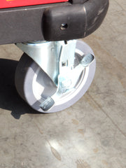 Load image into Gallery viewer, Caster 5" x 1-1/4" Plate Swivel with Brake Polypropylene Hub Wheel