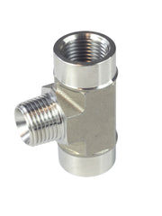 Load image into Gallery viewer, FORGED Pipe Fitting Street Tee FNPT x MNPT x FNPT Stainless Steel 304