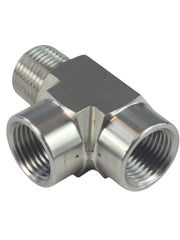 Load image into Gallery viewer, FORGED Pipe Fitting Street Tee FNPT x FNPT x MNPT Stainless Steel 304