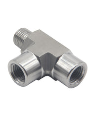 Load image into Gallery viewer, FORGED Pipe Fitting Street Tee FNPT x FNPT x MNPT Stainless Steel 304