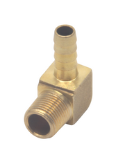 Load image into Gallery viewer, 2Pcs Brass 90 Degree Elbow Adaptor - 3/8" Male NPT to Barb 1/4" (0.4IN /10.4MM)