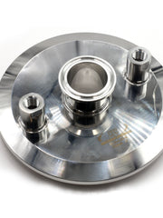 Load image into Gallery viewer, 6" Tri Clamp Lid w/ 6" TC x 1.5" TC x (2) 1/4" FNPT Stainless Steel 304