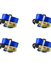 Load image into Gallery viewer, 4pcs 1-1/2" x 15ft Heavy Duty Ratchet Cargo Tie Down Straps 3000 lbs