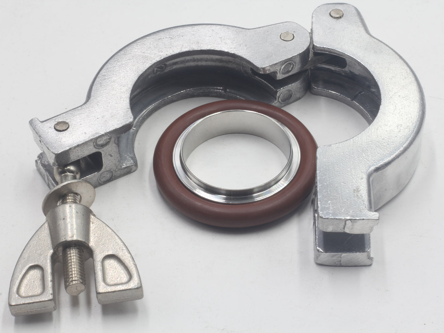 KF/NW Stainless Steel Centering Ring - BUNA Gasket