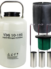 Load image into Gallery viewer, 10L Big Mouth Cryogenic Container Liquid Nitrogen Ln2 Tank Wide Open Mouth