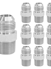 Load image into Gallery viewer, 10PCS 3/4" NPT Male to 3/4" JIC Male Flared Tube Fitting Carbon Steel
