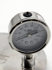 Load image into Gallery viewer, HFS -30 HG-160 PSI, 2.5" Diameter Vacuum Air Pressure Gauge (316 Stainless Steel) Bottom Mount