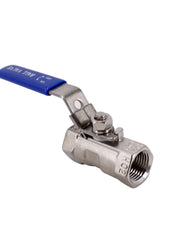 Load image into Gallery viewer, One Piece Ball Valve NPT Female x NPT Female 150 PSI Stainless Steel 304