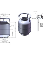 Load image into Gallery viewer, 26 L, (30 lbs. Refrigerant), Vertical Storage Tank