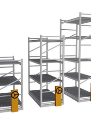Load image into Gallery viewer, Multi-tier Mobile Vertical Grow Rack Systems Aluminium Frame Grow Rack