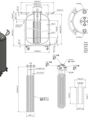 Load image into Gallery viewer, SS 304 Jacketed Vertical Storage Tank With Condenser