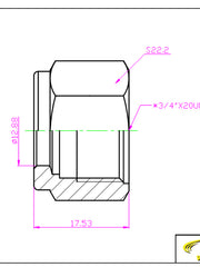 Load image into Gallery viewer, Compression Fitting Nut Adaptor Collar 1/2" Tube OD Stainless Steel 316