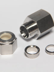 Load image into Gallery viewer, Compression Tube Fitting 1/2" Tube OD x 1/2" NPT Female Connector 316 Stainless Steel