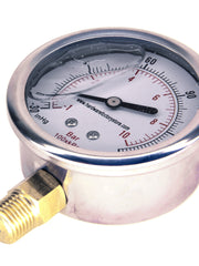 Load image into Gallery viewer, Dual Scale Vacuum Pressure Gauge, 2.5", -30 HG-150 PSI