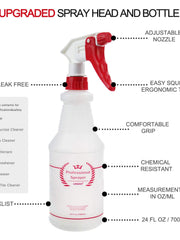 Load image into Gallery viewer, Uineko Plastic Spray Bottle, 24 OZ
