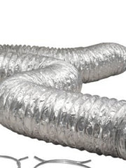 Load image into Gallery viewer, Non-Insulated Ducting Aluminum Foil Vent With 2 Clamps, 25-Feet 6-Inch