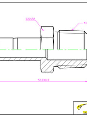 Load image into Gallery viewer, 1/2" OD Tube Stub x 1/2" Male NPT Adapter Stainless Steel 316