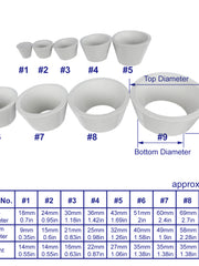 Load image into Gallery viewer, Rubber Filter Adapter Cones Set, Buchner Funnel Flask Adapter Set,9PCS