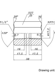 Load image into Gallery viewer, Hex Coupling Female NPT x Female NPT Stainless Steel 304
