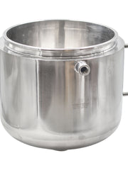 Load image into Gallery viewer, 15 L Jacketed Vessel Base Container 12'' Tri Clamp, 8" Tall w/ 1.5" Tri Clamp Round Base
