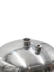 Load image into Gallery viewer, 15 L Jacketed Vessel Base Container 12'' Tri Clamp, 8" Tall w/ 1.5" Tri Clamp Round Base