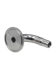 Load image into Gallery viewer, Tri Clamp 1.5" x 1/2" Barb w/ 90 Degree Elbow Stainless Stee 304