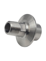 Load image into Gallery viewer, 1.5"TC-1/2" NPT female x 1/2" NPT male Tri-Clamp to 2-Side Pipe Adapter