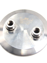 Load image into Gallery viewer, Extraction Tank Lid Tri Clamp 4" w/ (2) 1/2" FNPT