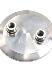 Load image into Gallery viewer, Extraction Tank Lid Tri Clamp 6" w/ (2) 1/4" FNPT