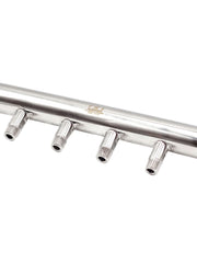 Load image into Gallery viewer, 1.5" Tri Clamp To NPT Four-Way Manifold (4)1/2" NPT Male SS304