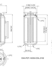 Load image into Gallery viewer, 14X36 Bottom Spout Base With Spherical Lid And Jacketed