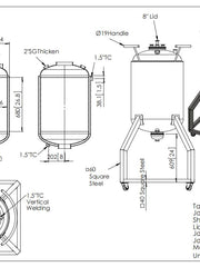 Load image into Gallery viewer, 300 L, (350 lbs. Refrigerant), Jacketed Reactor