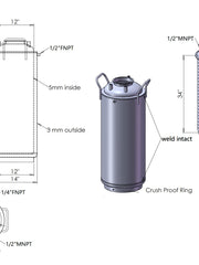 Load image into Gallery viewer, 65 L, (75 lbs. Refrigerant), Jacketed Storage Vessel With Condenser