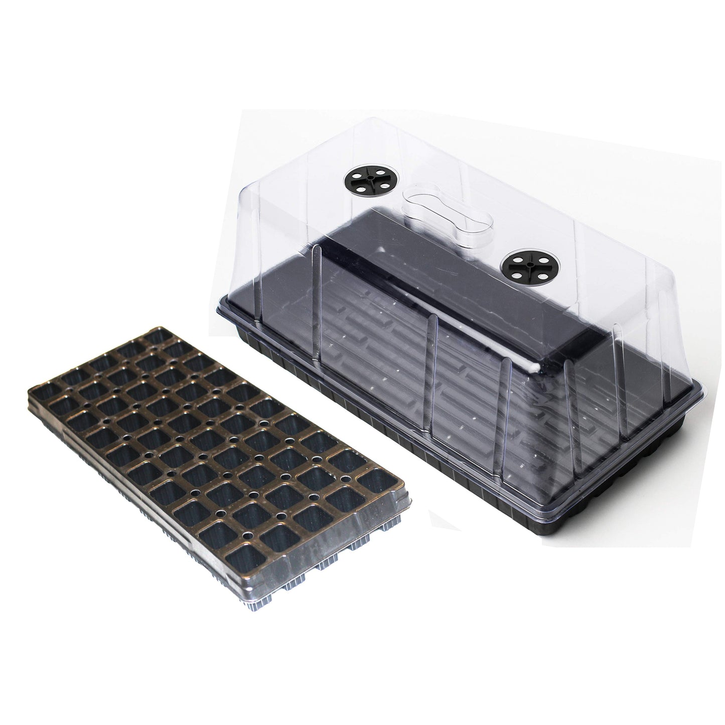 Seeding Clone Starter include Basin, Cell Tray (50 unit), Humidity Dome, (5 set bundle)