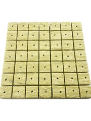 Load image into Gallery viewer, 1.5” Rockwool Starter Plugs for Hydroponics, Rockwool Grow Cubes, 2 Sheets of 49 Plugs, 98 Plugs Total Visit the HFS Store