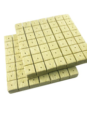 Load image into Gallery viewer, 1.5” Rockwool Starter Plugs for Hydroponics, Rockwool Grow Cubes, 2 Sheets of 49 Plugs, 98 Plugs Total Visit the HFS Store