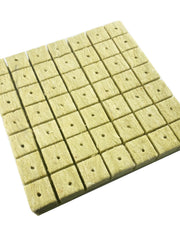 Load image into Gallery viewer, 1.5” Rockwool Starter Plugs for Hydroponics, Rockwool Grow Cubes, 2 Sheets of 49 Plugs, 98 Plugs Total Visit the HFS Store