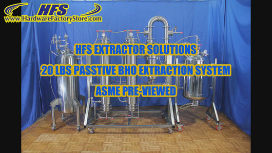 20 LBS Hydrocarbon Extraction System, ASME Certified, Peer reviewed