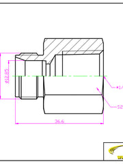 Load image into Gallery viewer, Compression Tube Fitting 1/2" Tube OD x 1/2" NPT Female Connector 316 Stainless Steel