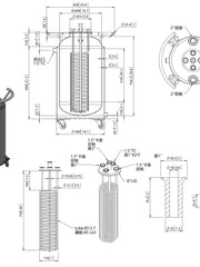 Load image into Gallery viewer, 100 L, (110 lbs. Refrigerant), Jacketed Storage Vessel With Condenser