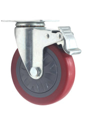 Load image into Gallery viewer, 5-Inch Swivel Plate Caster Wheels Set of 4 with 1500lbs Loads Capacity
