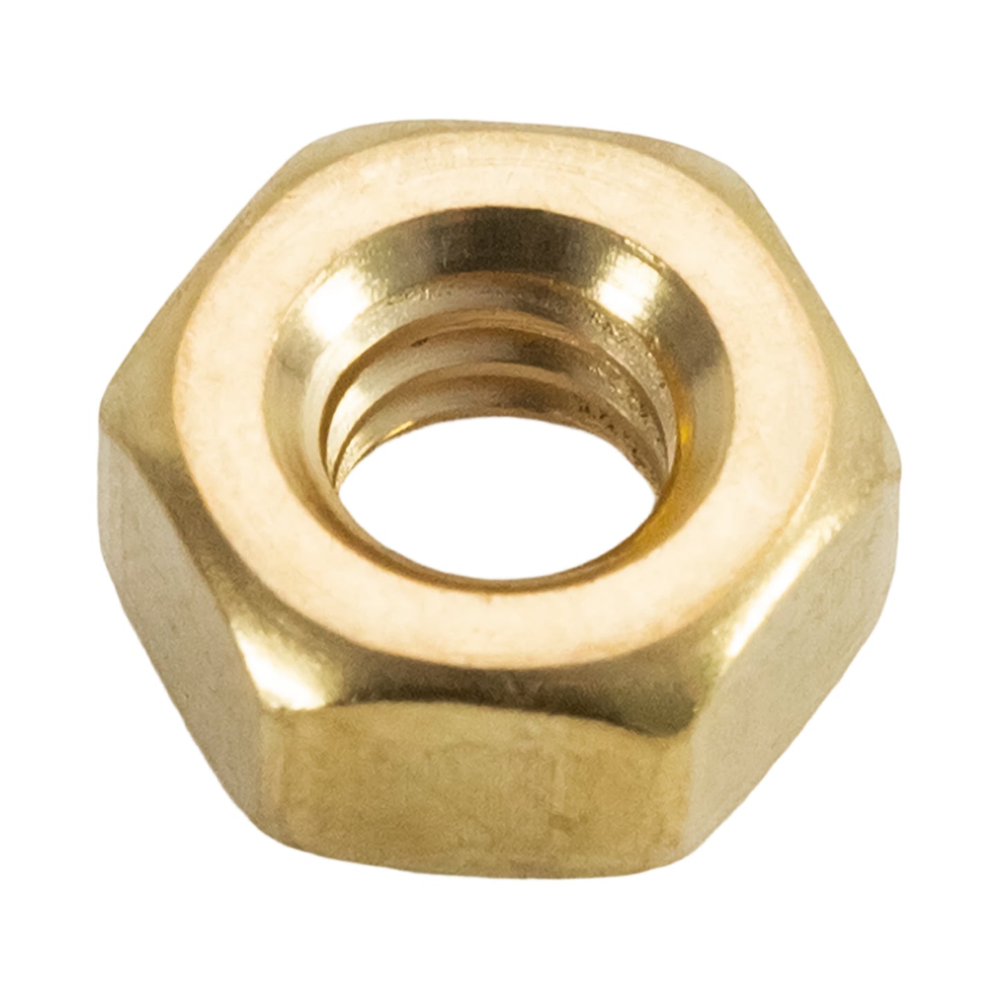 Thread Hex Nuts 1/4"-20, Solid Brass Hex Nut (50 Pack)